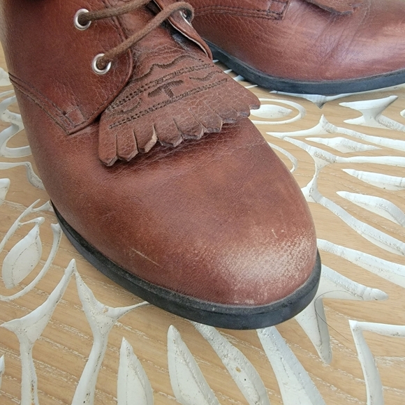 Ariat Oxford Leather Lace Up Sz 6.5 - Picture 8 of 9